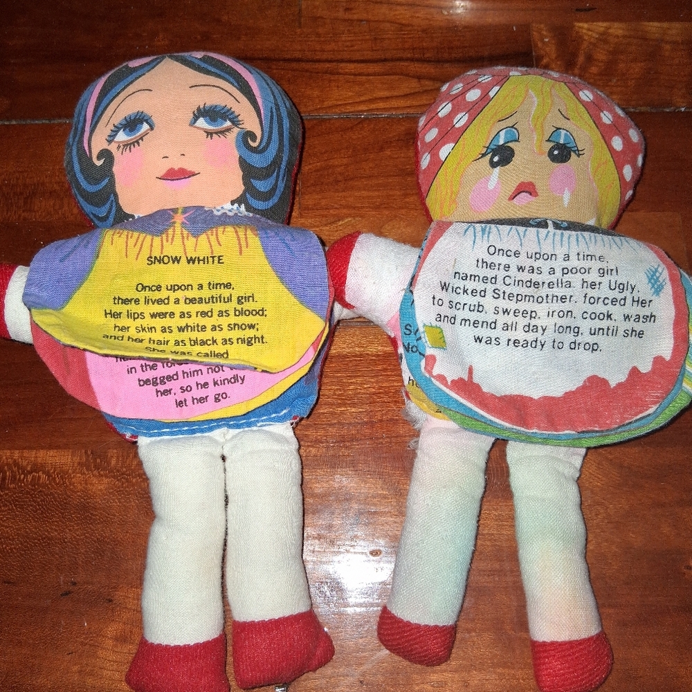 *bogo* Colorful Vintage  Storybook Dolls Set